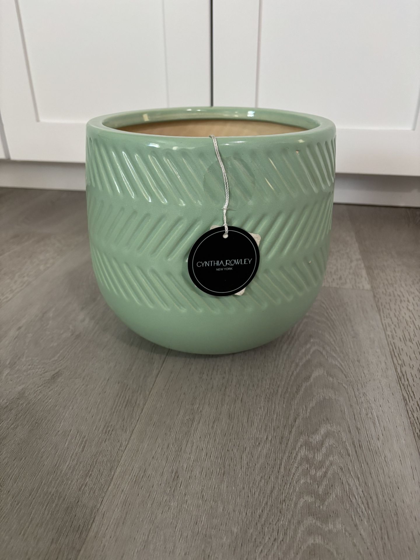 Teal Flower Pot