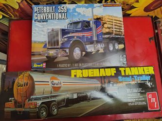 Semi model truck and trailer