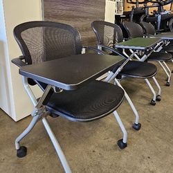 Regency Cadence Rolling Nesting Flip Seat Chairs **Removable Trays** 