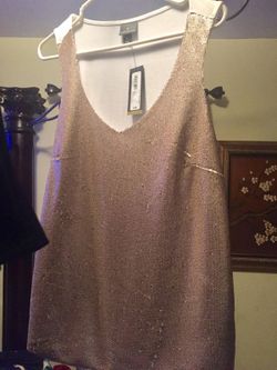 Copper glitter blouse