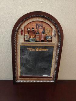 Wine chalkboard
