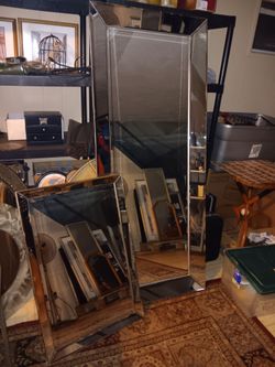 Huge Beveled Body Mirror & Side Mirror
