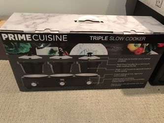 Prime cuisine triple slow cooker NEW / Wedding gifts