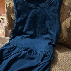 Nice! Soft! Cotton Blue Shirt Dress By JCREW Thumbnail