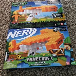 Nerf Minecraft Pillager's Crossbow, Dart-Blasting Crossbow set of 2 ( new)