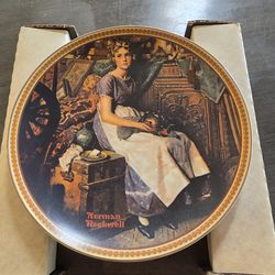 Collector Plate "Dreaming in the Attic" by Norman Rockwell