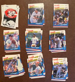 1987 Fleer Baseball's Exciting Stars Complete Baseball Card Set Boggs Rose & Stickers