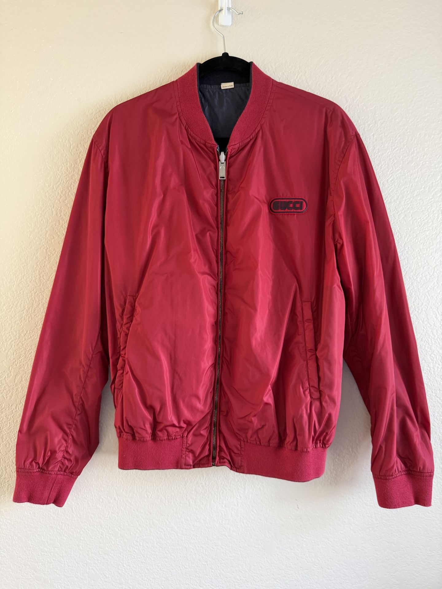 Gucci Reversible GG Nylon Bomber Jacket