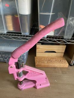 Hand press for rivets eyelets grommets etc