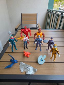 Vintage Silverhawks action figures.