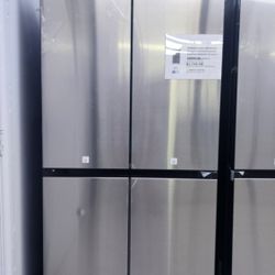 BRAND NEW 4 DOOR SAMSUNG  REFRIGERATOR   WITH DUAL ICE MAKER WITH 1 YEAR WARRANTY  / 1 AÑO DE GARANTIA POR ESCRITO 