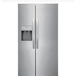 Frigidaire - 25.6 Cu. Ft. Side-by-Side Refrigerator - Stainless Steel