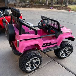 Hot Pink Jeep 