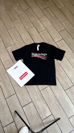 SUPREME BALENCIAGA POLITICAL CAMPAIGN LOGO TEE