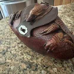 Unique Leather Armadillo Purse 
