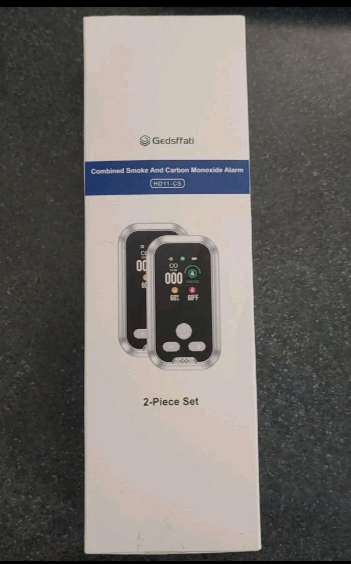 Gedsffati Combined Smoke Carbon Monoxide Alarm New 2 Pack HD11-CGS