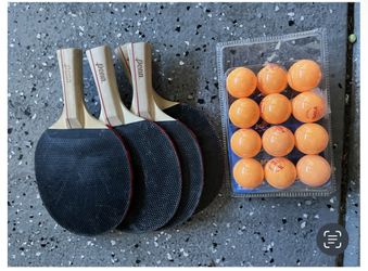 Outdoor Ping Pong Table Set w/ 4 Paddles & Balls – Family Fun Ready 🌞🏓