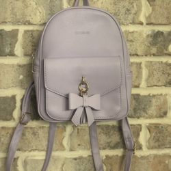 Lavender Mini Backpack Purse 