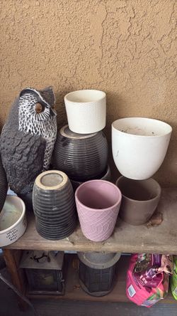Clay and ceramic pots