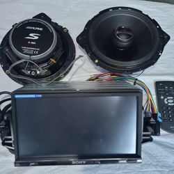 Sony Touch Screen & Alpine 6 1/2 Speakers