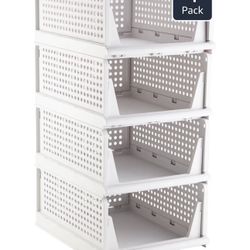 Stackable & Foldable closet Storage Basket