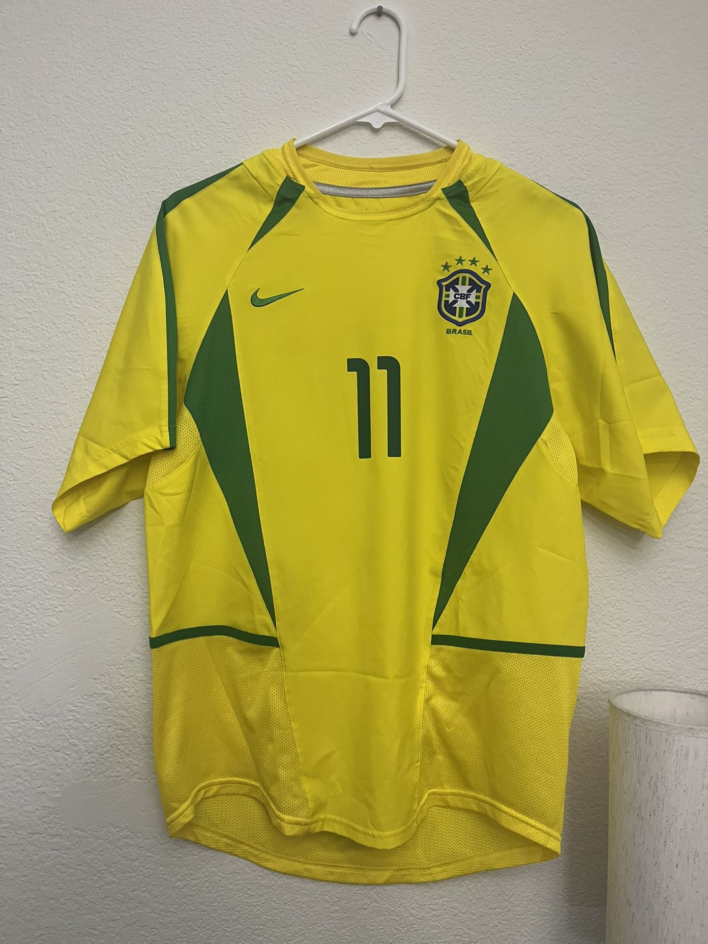 Vintage Ronaldinho Brazil 2002 World Cup S Small Nike Jersey Soccer Football