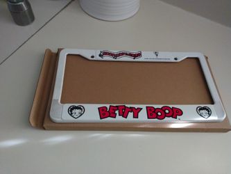 Vtg Betty Boop License Plate Frame