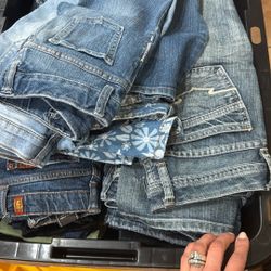 Bin Of Jeans Name Brands 