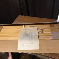 Three-tier Wood Shelf New 29x13.5x9 W. M.G.Chicago