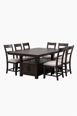 Wooden dining set table & chairs