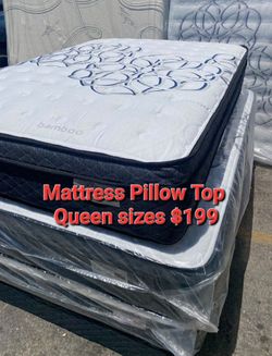 ✨️Mattress✨️
🔹️Pillow top
🔹️All sizes available
🔸️12" inches tall
🟢Queen $199
🔵Full $180
🟣Twin $150
🟡King $330
🟠Cal King $330
🔴Same day deliv