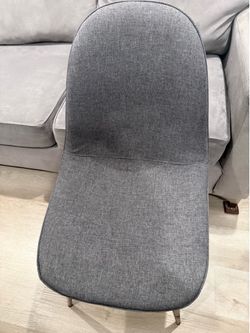 Mid-Century Modern Fabric Upholstered Dining Chairs with Curved Back, Legs with Wood Finish