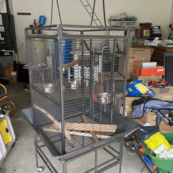 Large Beautiful Bird Cage With Wheels