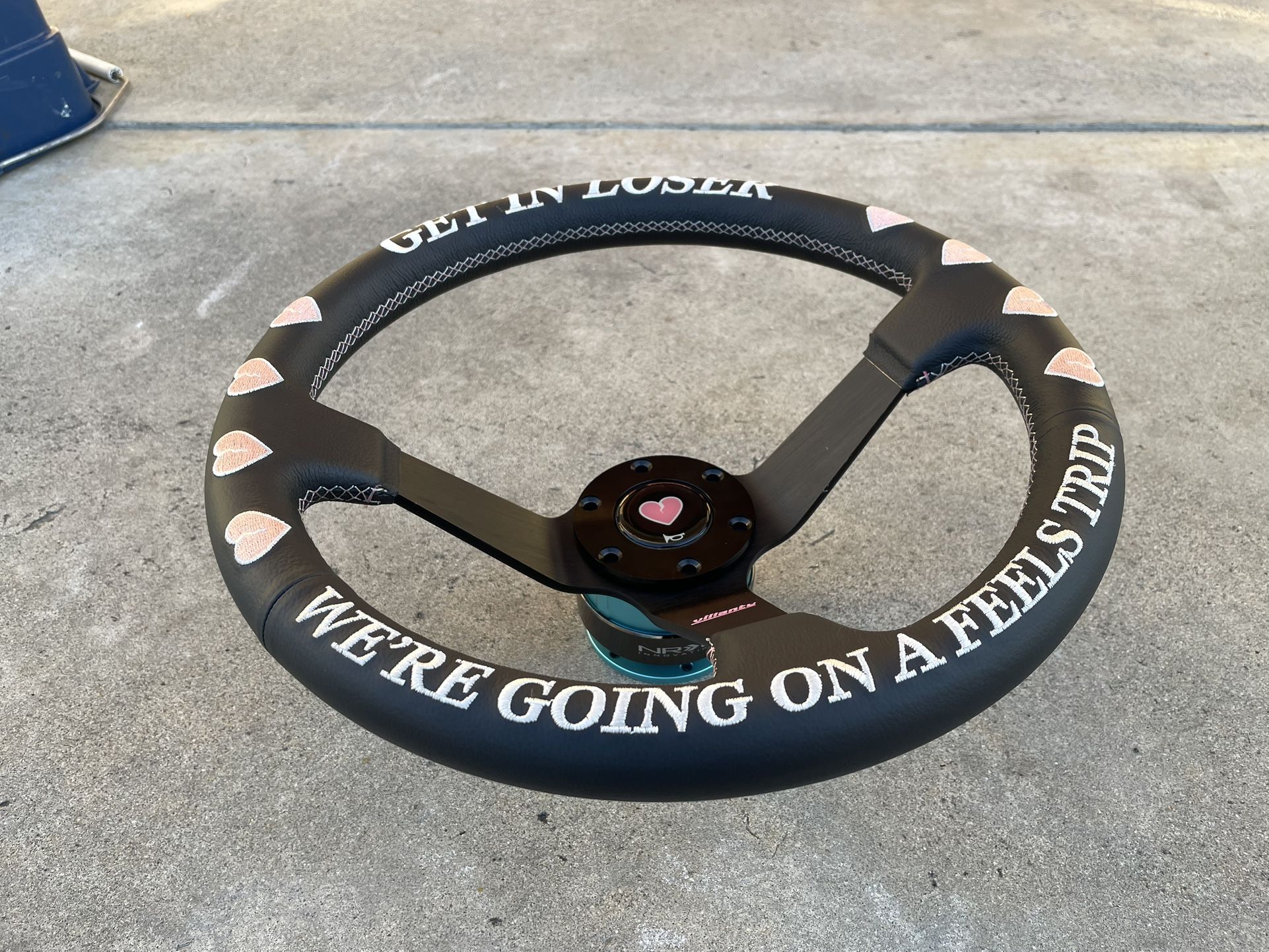 viilante x The Procrastinator's Club *steering wheel