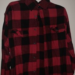 Red Flannel Mens Large Shirt Need Gone Now