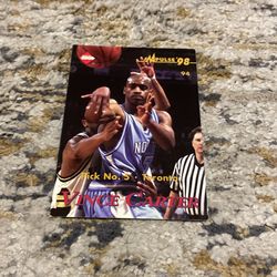 1998 Vince Carter Basketball Card