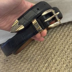 Black and Gold Structured Leather Bags with Elegant Design