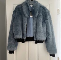 Express X Negin Mirsalehi Fur Bomber Jacket