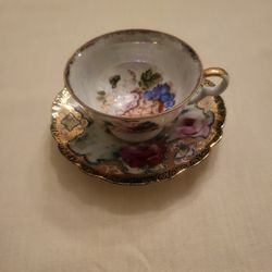 Antique Nippon Porcelain Cup & Saucer