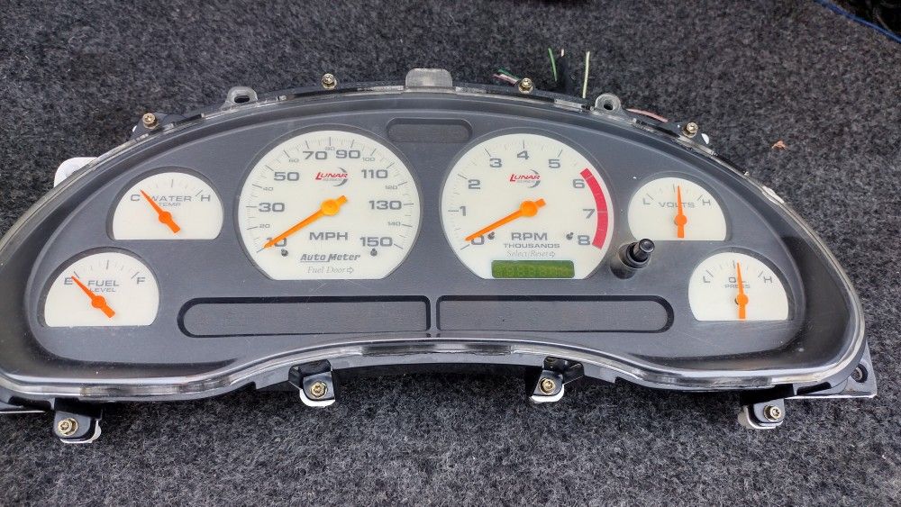 Mustang Autometer Lunar Gauge Cluster