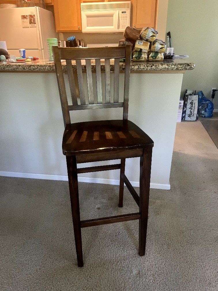 1 Solid wood bar stool