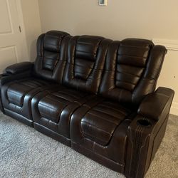Brand New Recliner Genuine Leather Sofa