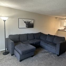 Dark Grey Sectional Couch