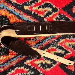 Franklin leather guitar straps