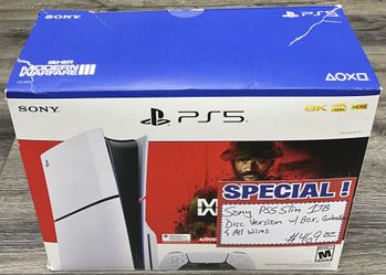 Sony PS5 Slim 1TB Disc Version W/ Box, Controller & All Wires 