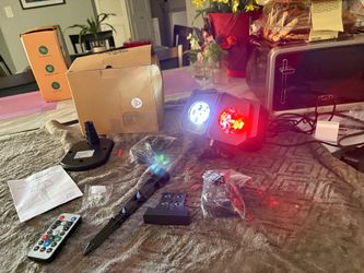 MINETOM new outdoor RGB projector light W remote