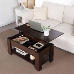 Coffee Table with Storage Wood Lift Top Lower Shelf Rectangle Coffee Tables Living Room Sofa Table Living Room Furniture
