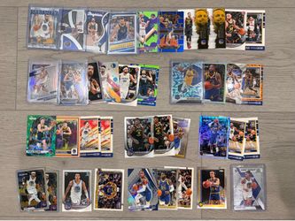 nba warriors card lot - steph curry inserts, rookies, parallels + more
