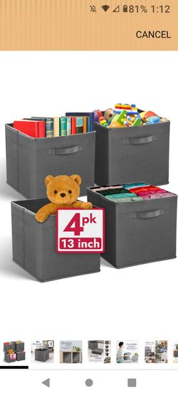 2 packs of Large Fabric Storage Cubes