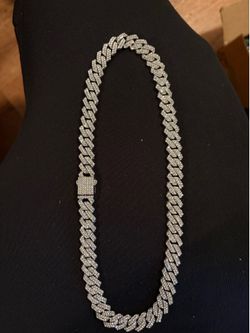 Iced out Cuban link chain